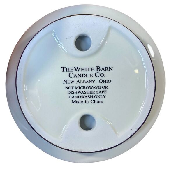 White Barn Candle Co White Pedestal Dish Candle Holder - Picture 4 of 4